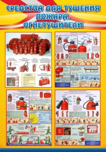 Стенд "Средства для тушения пожаров, огнетушители" - fgospostavki.ru - Королёв