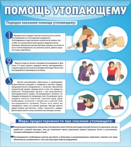 Стенд "Помощь утопающему" - fgospostavki.ru - Королёв