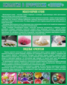 Стенд "Биология в профессии "повар"" - fgospostavki.ru - Королёв