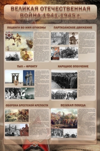 Стенд "Великая Отечественная война" (события) - fgospostavki.ru - Королёв