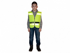 Световозвращающий жилет на молнии для пешеходов - fgospostavki.ru - Королёв