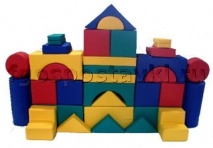 Мягкий модуль-конструктор "Замок" (33 элемента) - fgospostavki.ru - Королёв