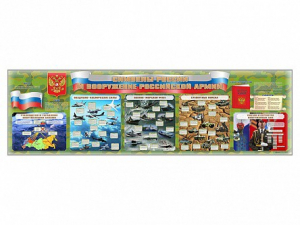 Настенное полотно "Символы России и вооружение Российской армии" - fgospostavki.ru - Королёв