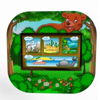 Профессиональный сенсорный настенный логопедический комплекс "Мишка" Logo 2 - fgospostavki.ru - Королёв