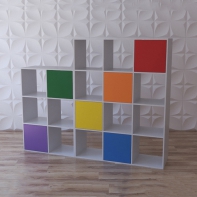 Стеллаж для игрушек и книг "Яркие акценты" - fgospostavki.ru - Королёв