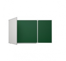 Доска аудиторная трехэлементная магнитная комбинированная полимерная (3400*1000) - fgospostavki.ru - Королёв