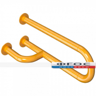 Поручень настенный не откидной с боковой опорой "Антибак" 600 х 135 х 120 миллиметров - fgospostavki.ru - Королёв