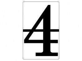 Набор магнитных карточек "Произвольный размер "4" (6 штук) - fgospostavki.ru - Королёв