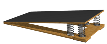 Мостик гимнастический подкидной усиленный (4 пружины) - fgospostavki.ru - Королёв
