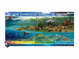 Интерактивный электрифицированный стенд "Эры развития жизни на Земле" адаптивный, с сенсорным пультом управления и планшетом со шрифтом Брайля - fgospostavki.ru - Королёв