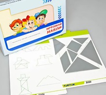 Игровой набор "Танграм" (с комплектом карточек) - fgospostavki.ru - Королёв