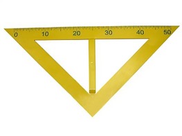 Угольник классный пластмассовый (45 и 45 градусов) - fgospostavki.ru - Королёв