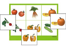 Логопедическое лото "Овощи" (4 планшета, 24 карточки, цветное, ламинированное) - fgospostavki.ru - Королёв