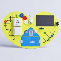 Бизиборд «Большое жёлтое сердце» - fgospostavki.ru - Королёв