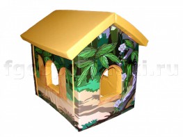 Домик игровой "Джунгли" с рисунком (трансформируется в маты) - fgospostavki.ru - Королёв