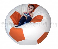 Кресло "Футбольный мяч" с гранулами с чехлом из жаккарда - fgospostavki.ru - Королёв