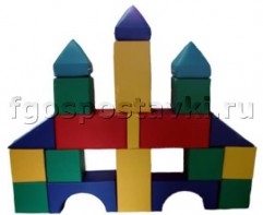 Мягкий модуль-конструктор "Городок" (20 элементов) - fgospostavki.ru - Королёв