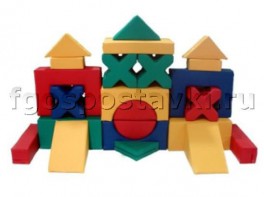 Мягкий модуль-конструктор "Городок" (23 элемента) - fgospostavki.ru - Королёв