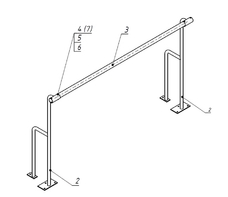 Станок хореографический напольный (1,5 метра, однорядный) - fgospostavki.ru - Королёв