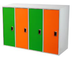 Шкаф-локер металлический 4-х местный с электронным замком - fgospostavki.ru - Королёв
