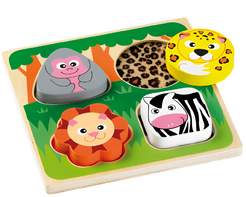 Тактильные пазлы "Сафари" - fgospostavki.ru - Королёв