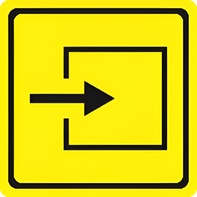 Тактильный знак (вход в помещение) 150х150 - fgospostavki.ru - Королёв