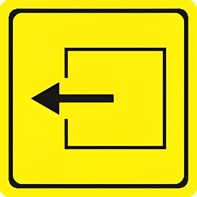 Тактильный знак (выход из помещения) 150х150 - fgospostavki.ru - Королёв