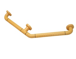 Поручень угловой трехопорный с антибактериальным покрытием (желтый) - fgospostavki.ru - Королёв