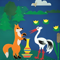 Пособие для слабовидящих детей - Театр-сказка "Лиса и журавль" - fgospostavki.ru - Королёв