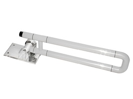 Поручень откидной с антибактериальным покрытием (белый) - fgospostavki.ru - Королёв