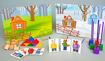 Игровой набор Фребеля "Заюшкина избушка" (серия "Сказочный мир". Выпуск 1) - fgospostavki.ru - Королёв