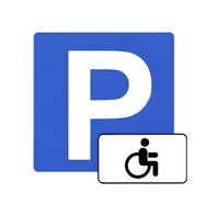 Трафарет для отрисовки знака стоянки для инвалидов 800х800 мм. - fgospostavki.ru - Королёв