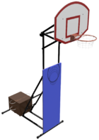 Стойка стритбольная-минибаскетбольная складная, переносная (регулируемая высота от 2,75 метров до 3,05 метра) - fgospostavki.ru - Королёв