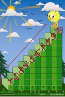 Интерактивная таблица на магнитах "Лесенка для счета" - fgospostavki.ru - Королёв