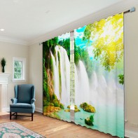 Комплект светонепроницаемых штор "Водопад" - fgospostavki.ru - Королёв