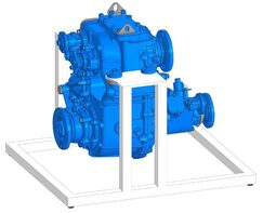Учебное оборудование «Раздаточная коробка с коробкой отбора мощности в разрезе грузового автомобиля КамАЗ» - fgospostavki.ru - Королёв