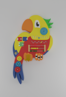 Бизиборд «Разноцветный попугай» - fgospostavki.ru - Королёв