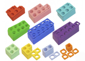 Нумирошка. Набор цветных пластиковых форм 100 шт. по методике Нумикон - fgospostavki.ru - Королёв