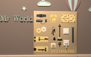 Бизиборд «Умелый малыш» - fgospostavki.ru - Королёв