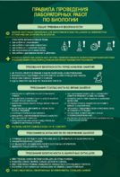 Стенд "Правила выполнения лабораторных работ по биологии" Вариант 1 - fgospostavki.ru - Королёв