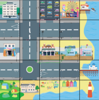 Тематическое поле-маршрутизатор «На берегу моря» для мини-робота Bee-Bot/Blue-Bot - fgospostavki.ru - Королёв