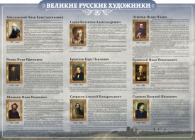 Стенд "Великие русские художники" - fgospostavki.ru - Королёв