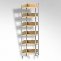 Стеллаж на металлокаркасе угловой - fgospostavki.ru - Королёв