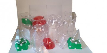 Набор прозрачных геометрических тел с сечением (разборный большой) - fgospostavki.ru - Королёв