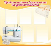 Стенд "Правила техники безопасности на уроке технологии" - fgospostavki.ru - Королёв