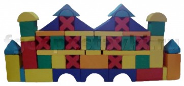Мягкий модуль-конструктор "Замок" (52 элемента) - fgospostavki.ru - Королёв