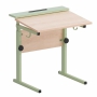Стол ученический с наклоном столешницы (0-15°) на прямоугольной трубе - fgospostavki.ru - Королёв