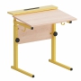 Стол ученический с наклоном столешницы (0-15°) на прямоугольной трубе - fgospostavki.ru - Королёв