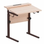 Стол ученический с наклоном столешницы (0-15°) на прямоугольной трубе - fgospostavki.ru - Королёв