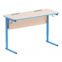 Стол ученический двухместный с наклоном столешницы (0-24°) на прямоугольной трубе - fgospostavki.ru - Королёв